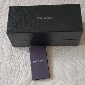 Prada Branded Black Empty Sunglasses Box & Booklet.